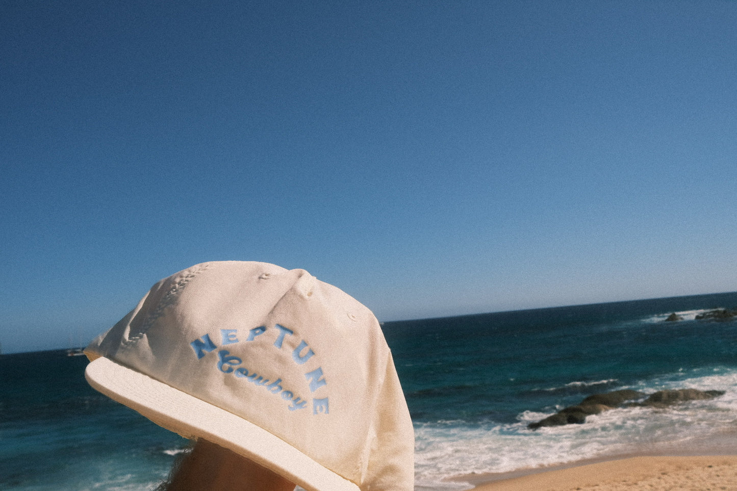 Wave Runner Surf Cap- Vintage White